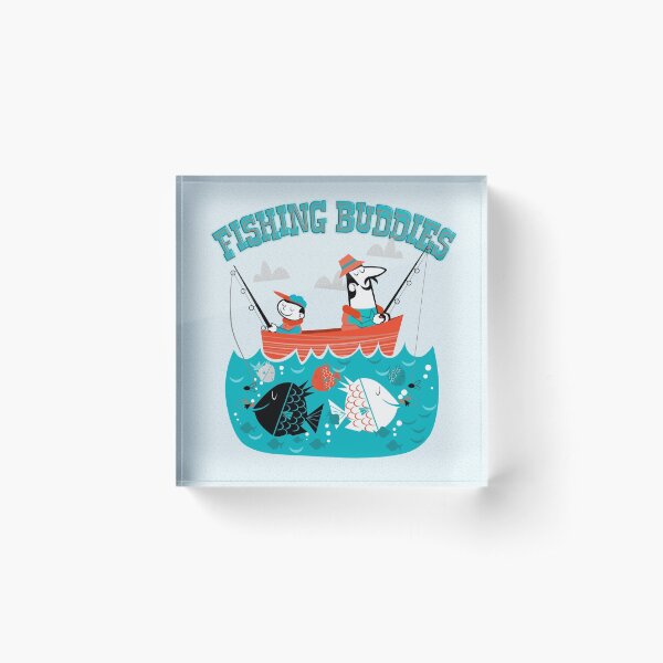 fishing buddies Acrylic Block