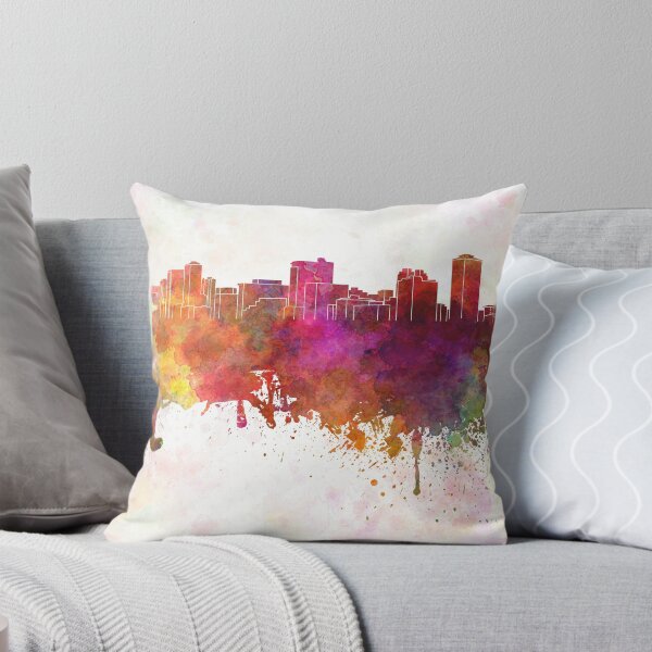 Item preview, Manila skyline in watercolor background designed and sold by paulrommer.