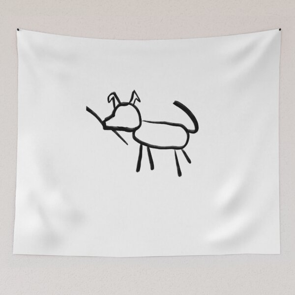 Item preview, Single Stick Figure Dog - WelshDesigns designed and sold by welshdesigns.