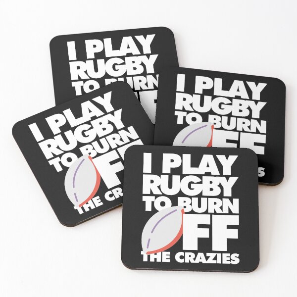 Item preview, I play Rugby to Burn Off the Crazies Funny Sports designed and sold by elhefe.