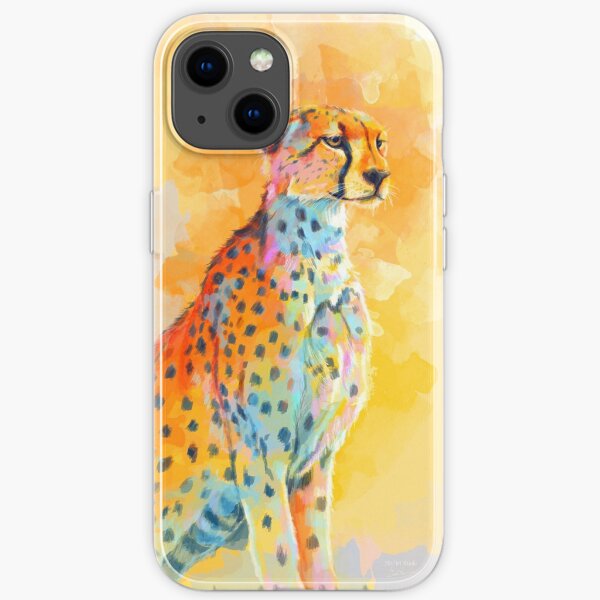 Wild Grace - Cheetah digital painting iPhone Soft Case