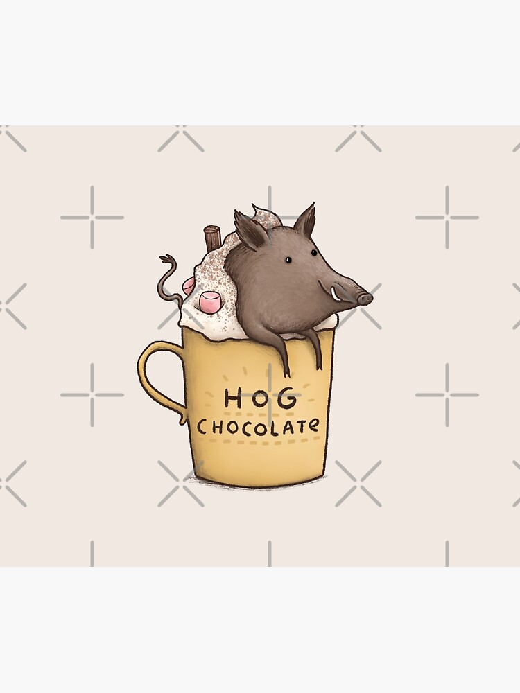 Hog Chocolate Duvet Cover By Sophiecorrigan Redbubble