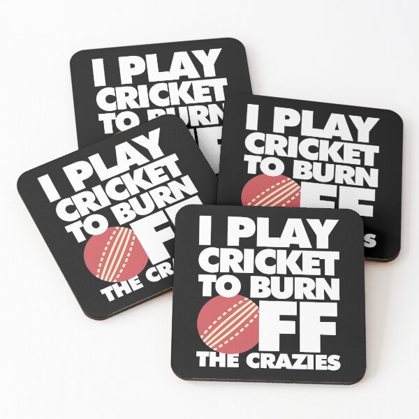 Item preview, I play Cricket to Burn Off the Crazies Funny Sports designed and sold by elhefe.