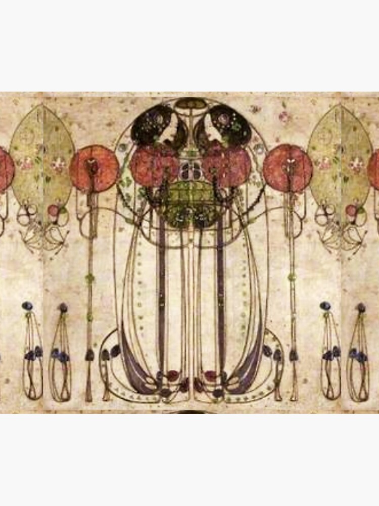 Charles Rennie Mackintosh. The Wassail 1900 (Detail, Crop). by TOMSREDBUBBLE