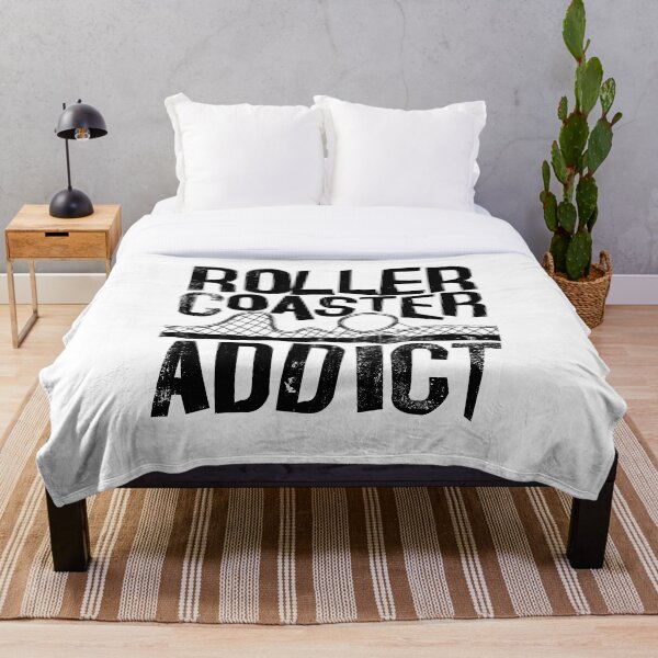 Roller Coaster Addict I cool rollercoaster enthusiast design Throw Blanket