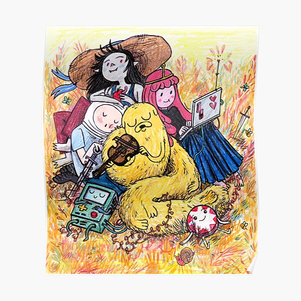 Adventure Time picnic Poster