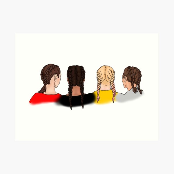 Medicine Braids Art Print