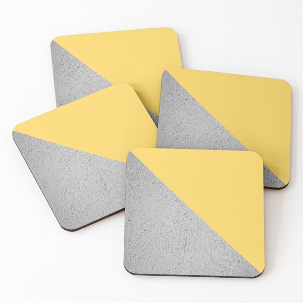 Item preview, Concrete grey and yellow geometric background designed and sold by by-jwp.