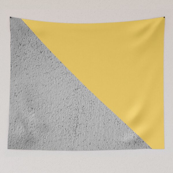 Item preview, Concrete grey and yellow geometric background designed and sold by by-jwp.