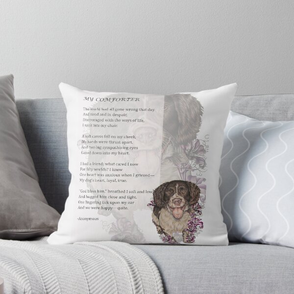Item preview, Spaniel Comforter Pet Parent Dog Art and Poem designed and sold by ArtistryByLM.