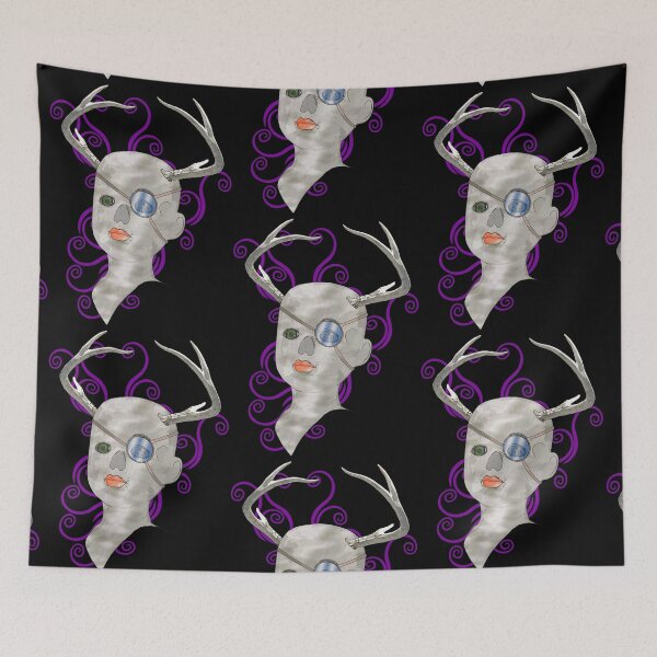 Item preview, stag doll skull designed and sold by IanByfordArt.