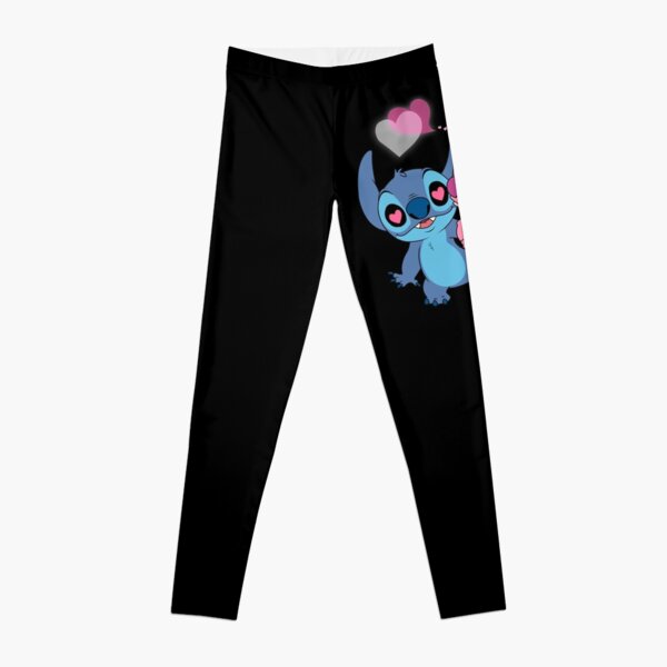 Lilo and Stitch Disney All Over Stitch Character Juniors Leggings-XLarge 