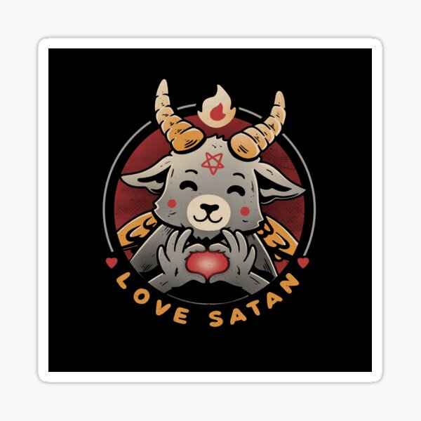 Satan Loves Me Stickers for Sale | Redbubble