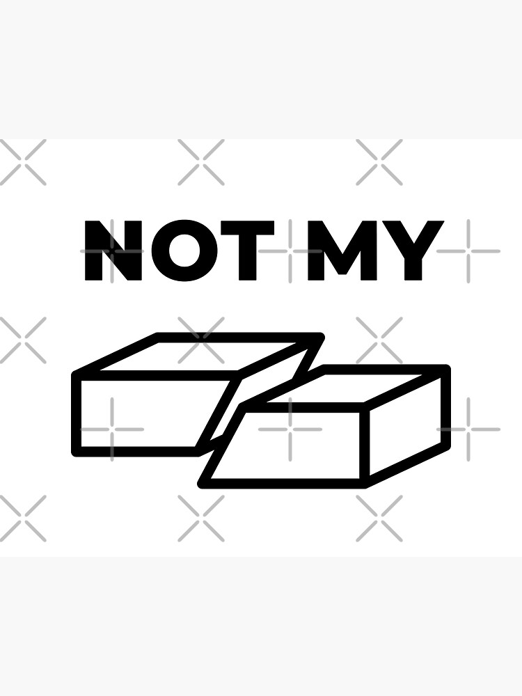 Thumbnail 3 of 3, Sticker, Not My Fault (Inverted) designed and sold by science-gifts.