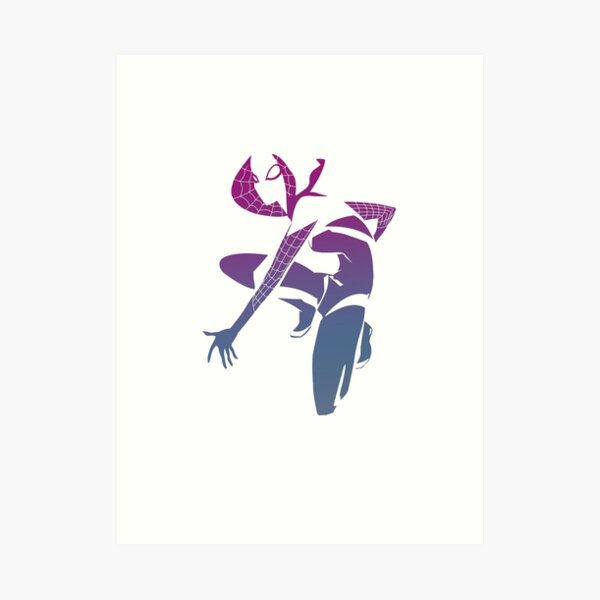 Spider Gwen Color Art Print