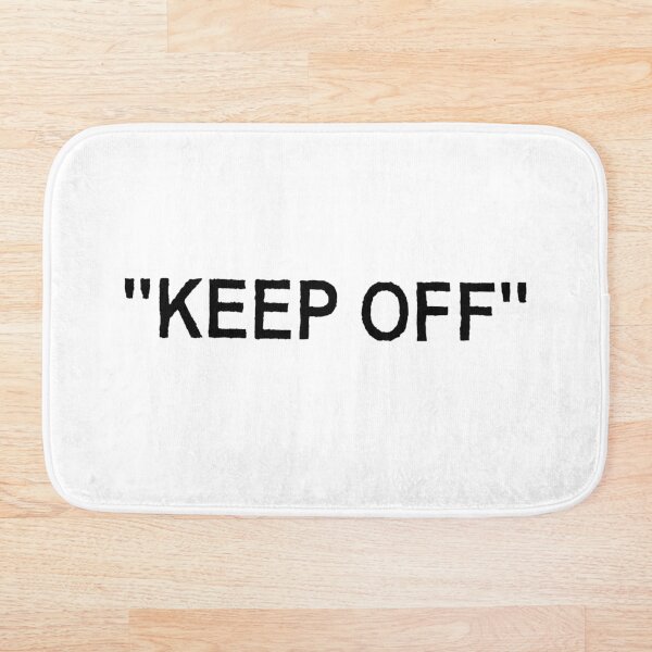 Off White Ikea Keep Off Rug Black/White Not Virgil Abloh - Christmas St Valentines Day New Year Tshirt Gift Idea for Boys Girls Women Men Bath Mat