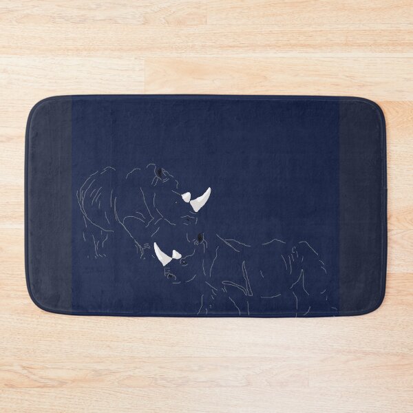 Item preview, Disappearing White Rhinos ..barely there designed and sold by MarbleCloud.