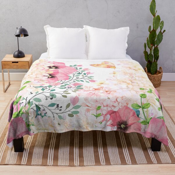Item preview, Lush lazy summer afternoon floral watercolor garden designed and sold by Glimmersmith.