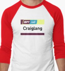 Craiglang Station Sign Men's Baseball Âľ T-Shirt