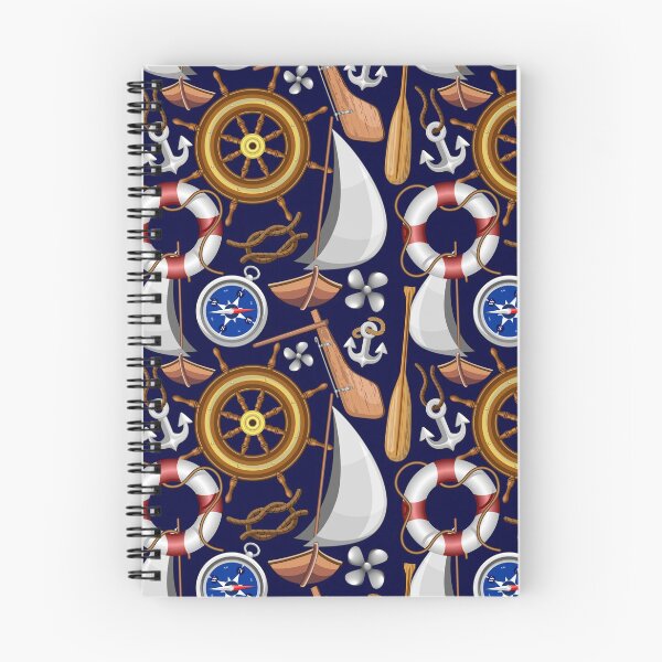 Item preview, Nautical Marine and Navy Equipment Pattern designed and sold by BluedarkArt.