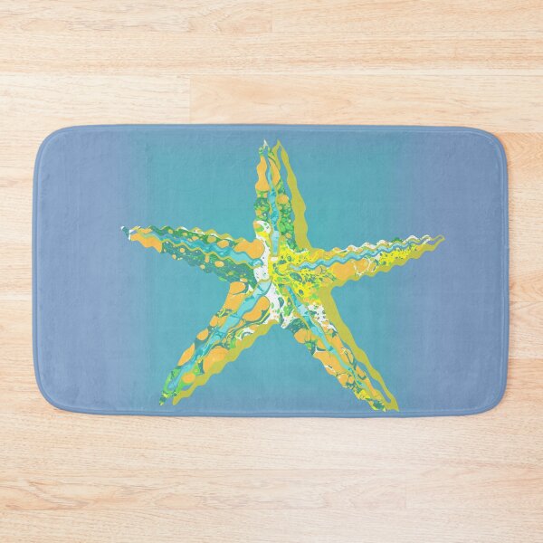 Item preview, Starfish Marbled Paper Collage designed and sold by MarbleCloud.
