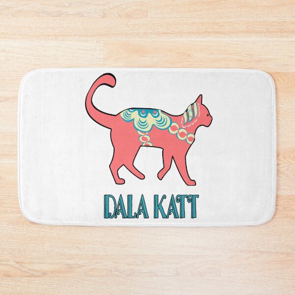 Item preview, Swedish Dala Katt Dalecarlian Horse Kitty Cats Cat designed and sold by funnytshirtemp.