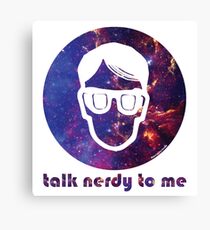 NERDY TALK ― for her Canvas Print