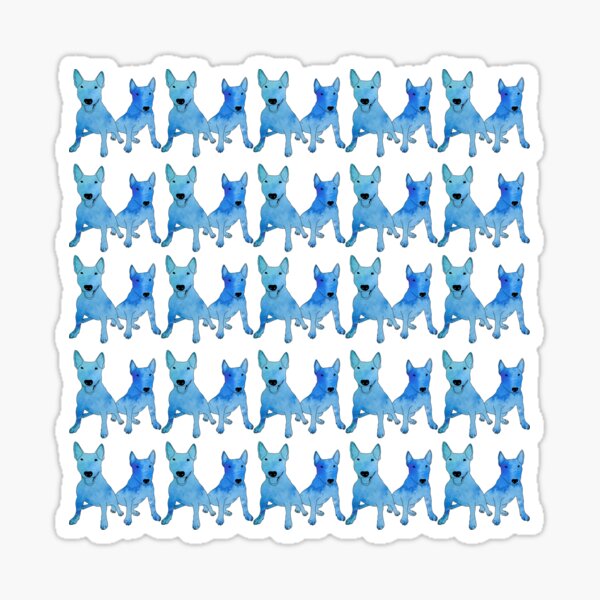 Blue Bully Pals (white background) Sticker