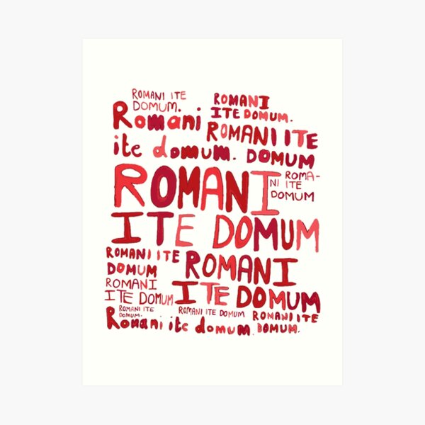 Romanos van a casa Lámina artística