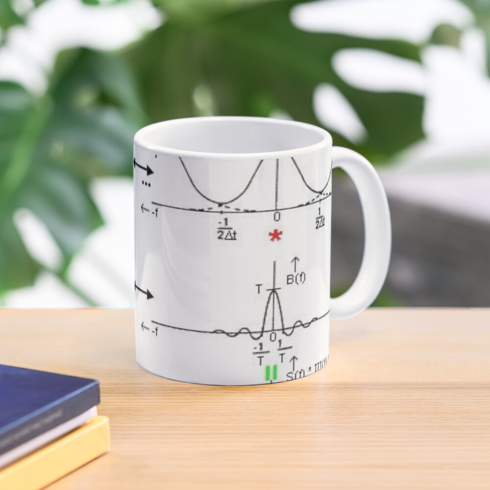 #Discrete #Fourier #Transform. #Diagram, graph, formula, chalk out, illustration, physics, graph plot, symbol, guidance, draft, sketch, science, research, scientific experiment Mug