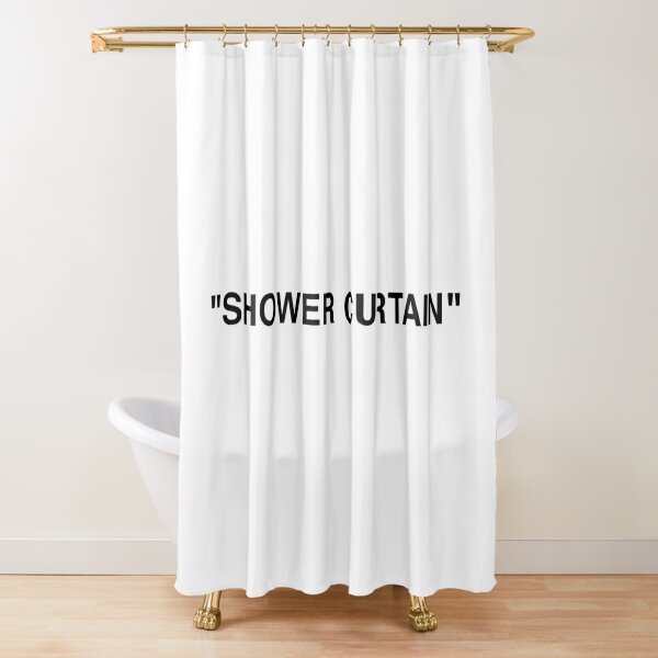 Shower Curtain Quotation Marks Shower Curtain