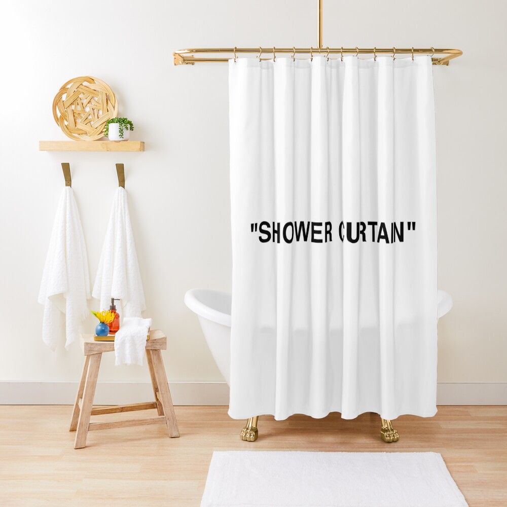 Shower Curtain Quotation Marks Shower Curtain
