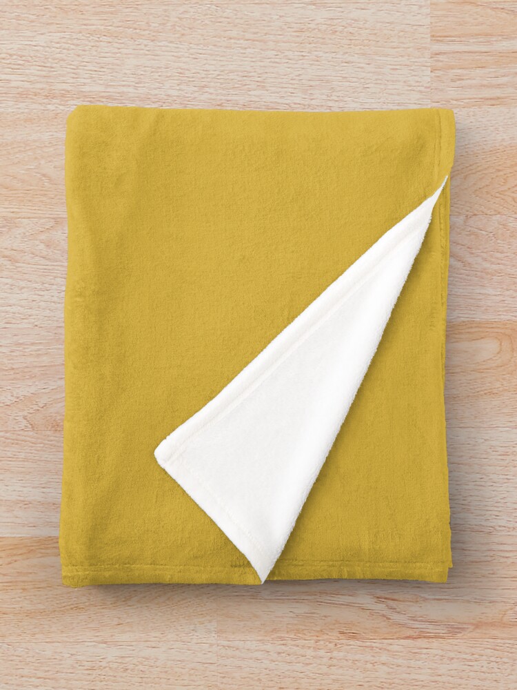 "Light Mustard Yellow Solid" Throw Blanket by kierkegaard | Redbubble