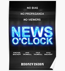 News O'Clock Movie-Style Poster