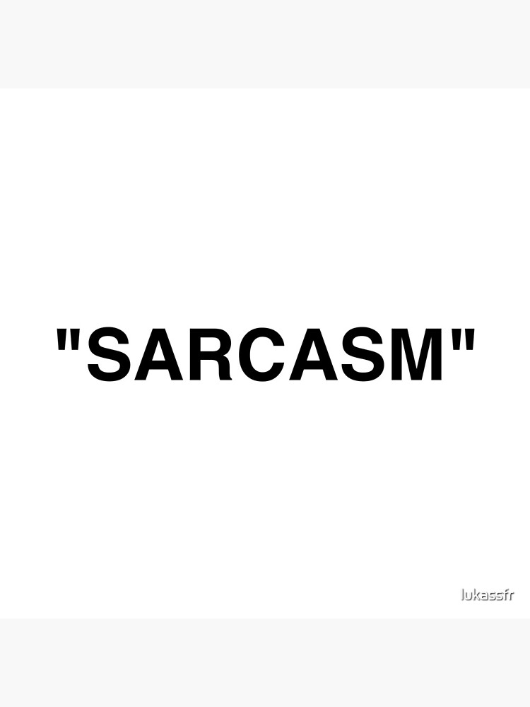 "Sarcasm Quotation Marks" Clock by lukassfr Redbubble