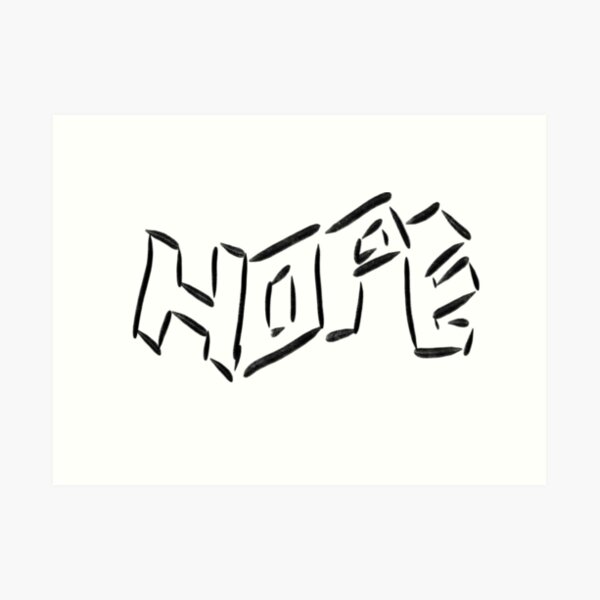 hope in graffiti letters