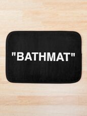 Bathmat Quotation Marks White Bath Mat