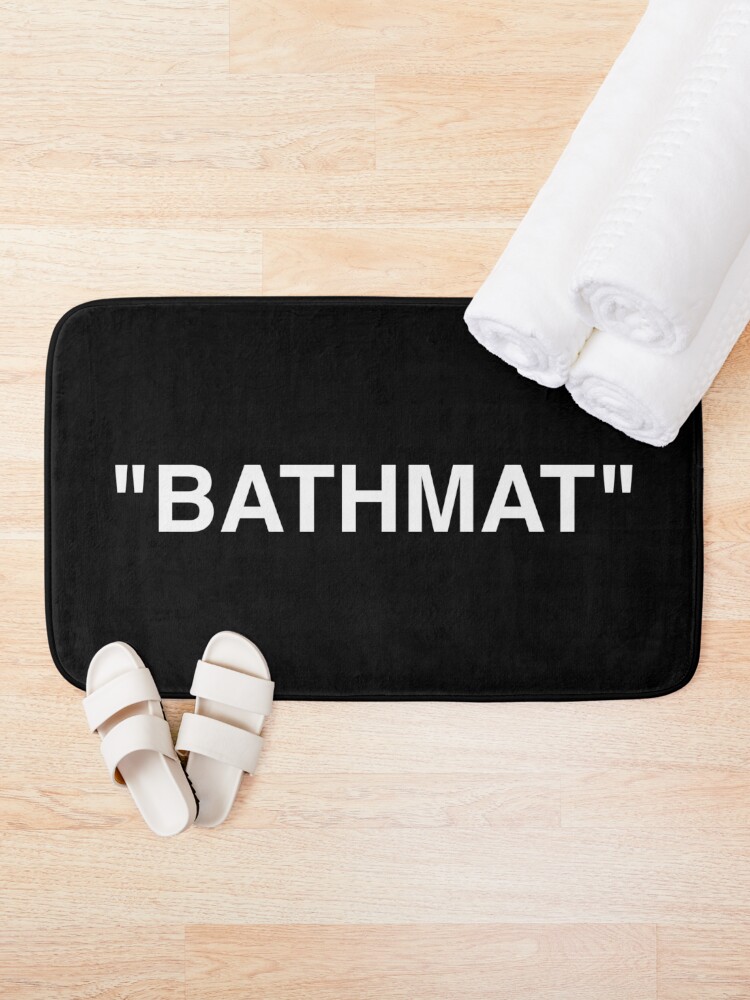 Alternate view of Bathmat Quotation Marks White Bath Mat
