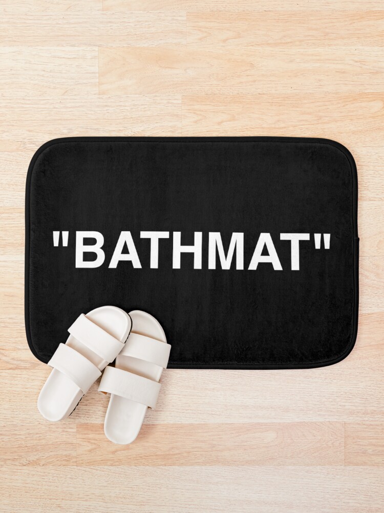 Alternate view of Bathmat Quotation Marks White Bath Mat