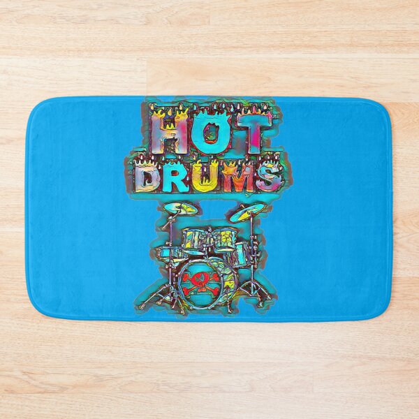 Item preview, HOT DRUMS IN BLUE designed and sold by Attiva.