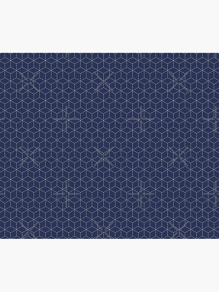 Sashiko stitching indigo pattern 1 by PrintablesP