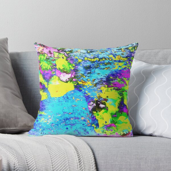 Paw Prints Seaside Paddle Throw Pillow