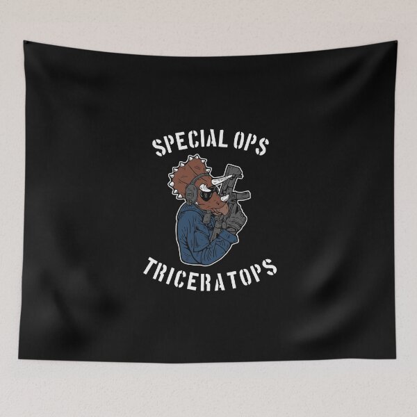 Item preview, Special Ops Triceratops designed and sold by Yipptee Shirts.