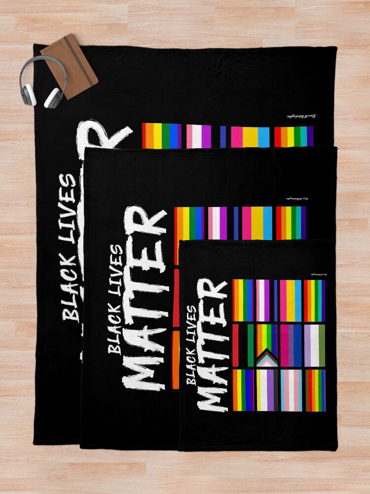 Alternate view of ALL BLM Throw Blanket