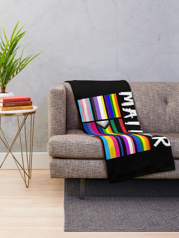 Alternate view of ALL BLM Throw Blanket
