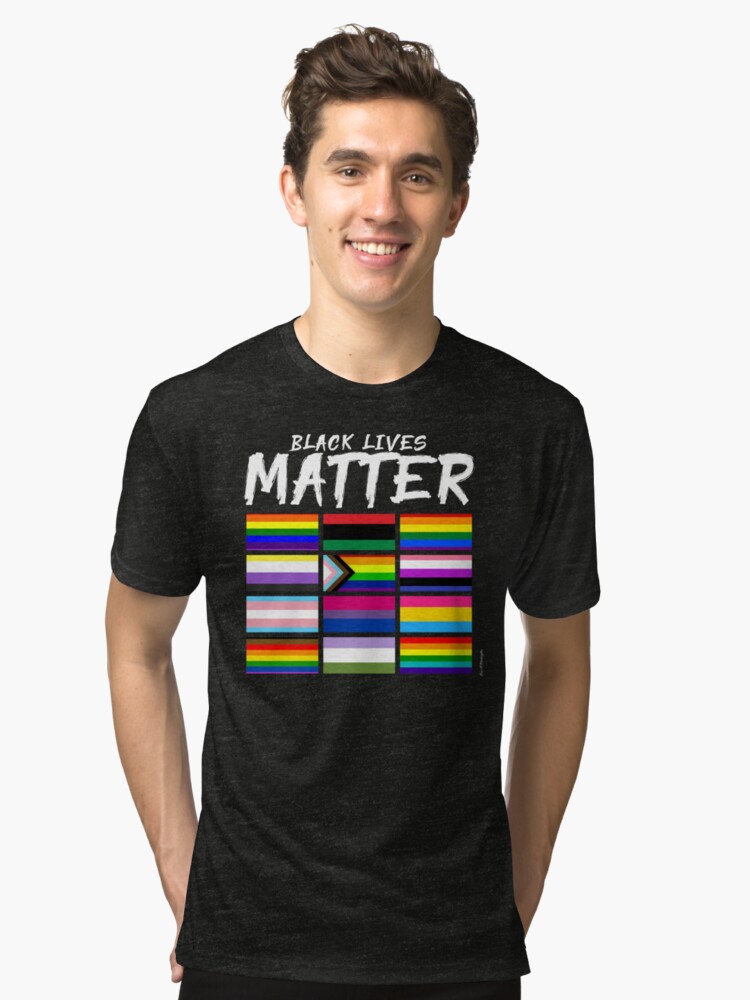 Alternate view of ALL BLM Tri-blend T-Shirt