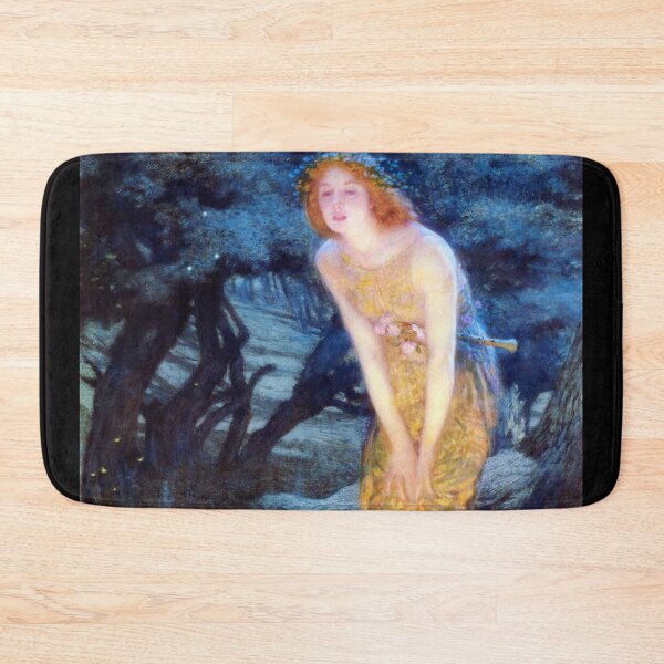 Item preview, Mid-Summer's Eve circle of fairies, vintage Pre Raphaelite art designed and sold by Glimmersmith.