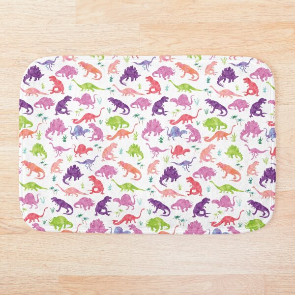 Item preview, Watercolor Dinosaur Silhouettes Girly designed and sold by SamAnnDesigns.