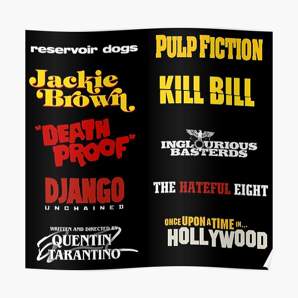 Quentin Tarantino / Filmographie Poster