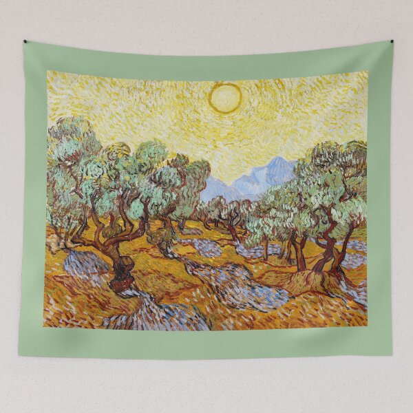 Item preview, Van Gogh - Olive Trees with Yellow Sky and Sun designed and sold by NewNomads.